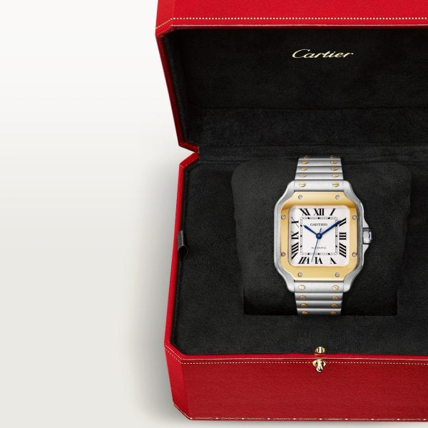 Cartier Santos Bicolore Or & Acier – Édition Premium Haute Qualité Moteur Miyota 4A