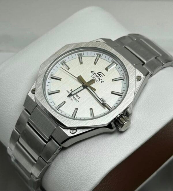 MONTRE EDIFICE CASIO SAPPHIRE CADRAN BLANC 7267