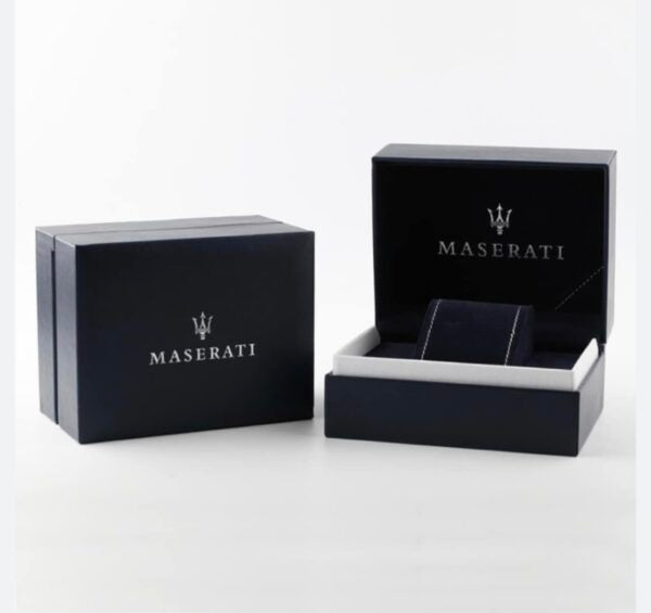 MASERATI POTENZA AUTOMATIQUE BOITIER EN OR ROSE BRACELET EN CUIR NOIR 25363