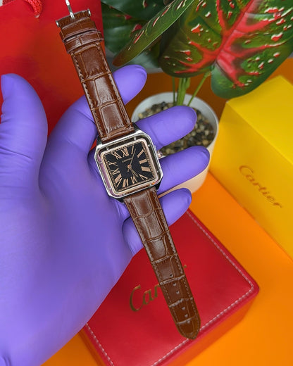 MONTRE CARTIER SANTOS CUIR