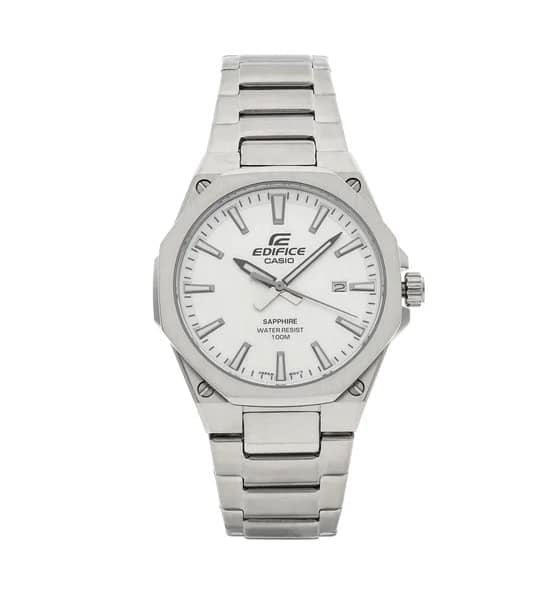 MONTRE EDIFICE CASIO SAPPHIRE CADRAN BLANC 7267