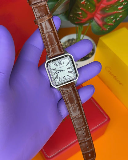 MONTRE CARTIER SANTOS CUIR