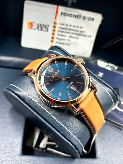 MONTRE MASERATI EN CUIR BRACELET MARRON