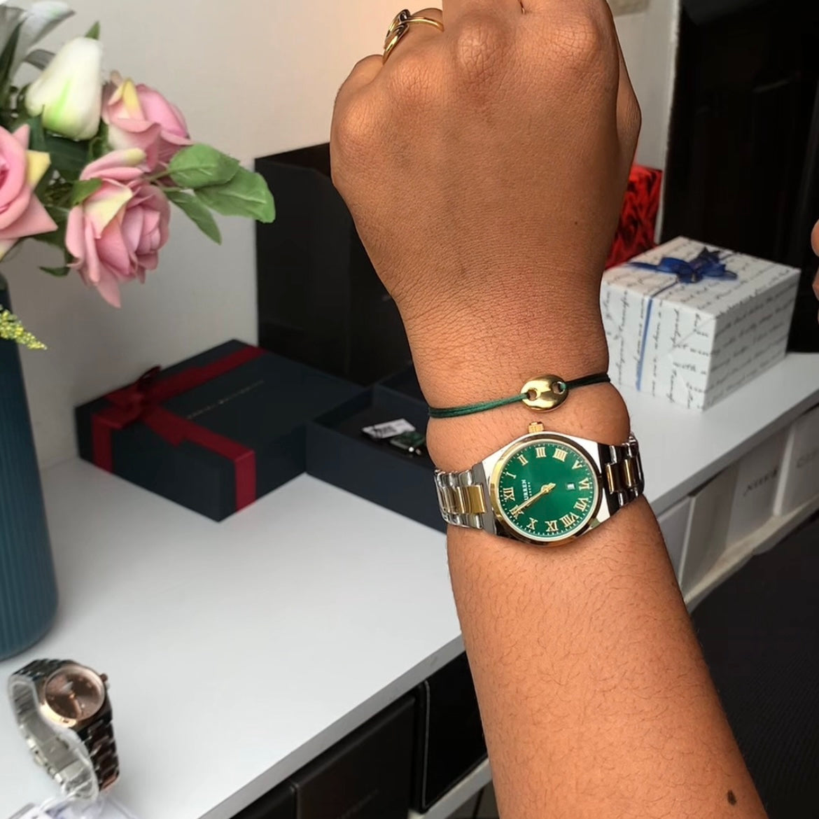 MONTRE CURREN 9095 FEMME + BRACELET