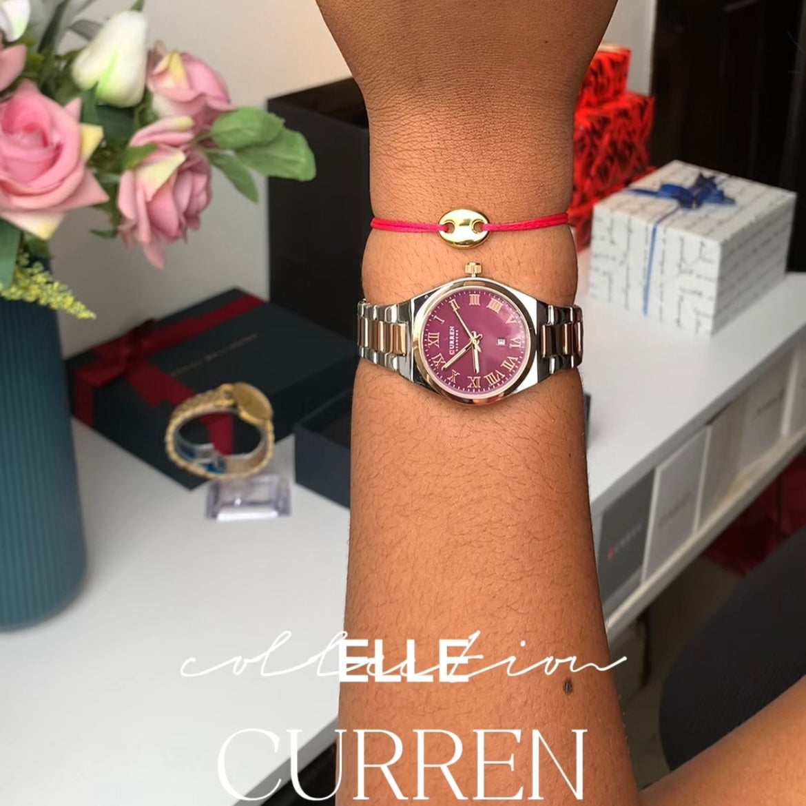 MONTRE CURREN 9095 FEMME + BRACELET
