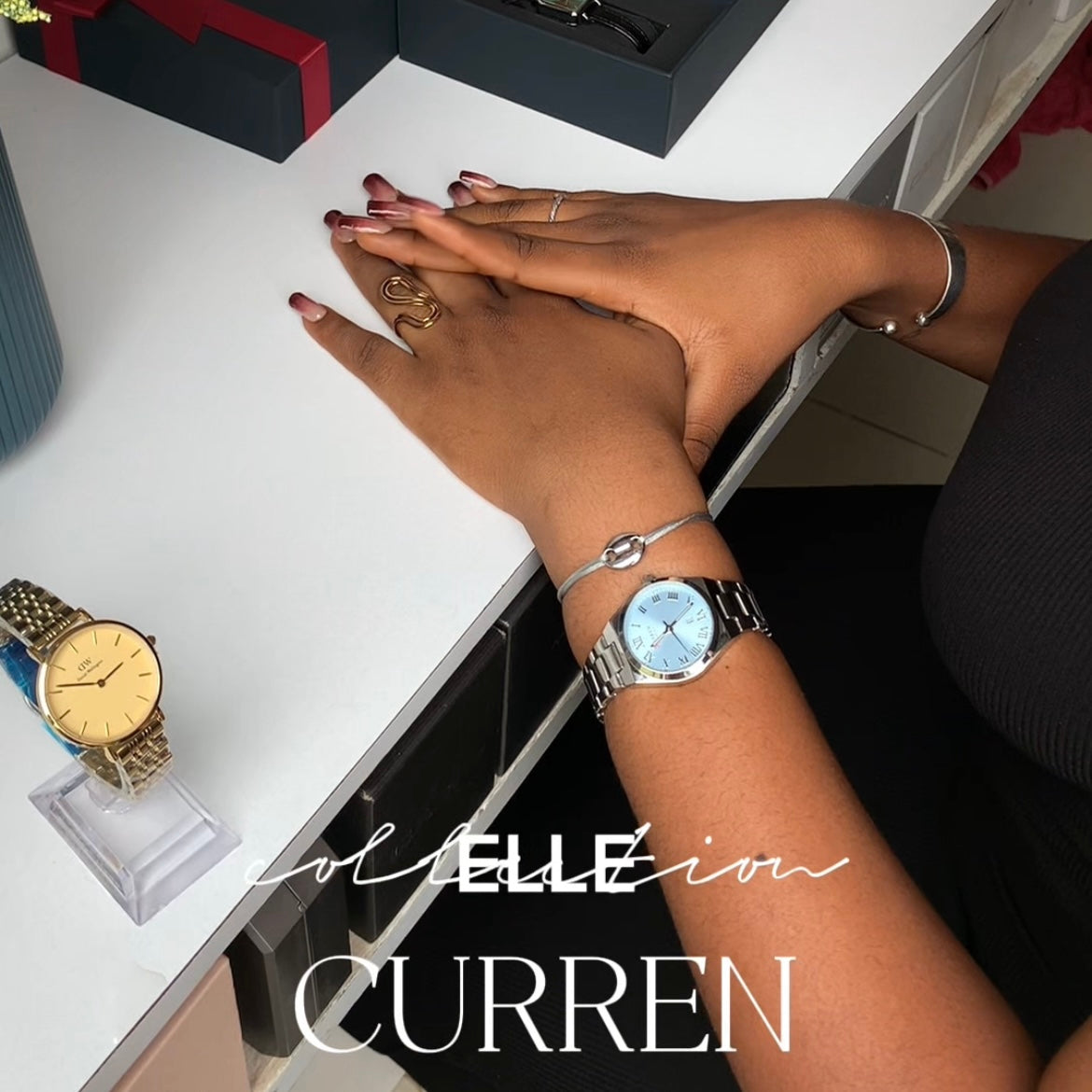 MONTRE CURREN 9095 FEMME + BRACELET