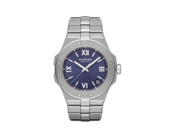 Montre Chopard Alpine Eagle Large 41mm automatique bracelet et cadran acier inoxydable cadran bleu 5363