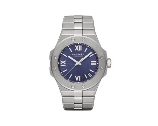 Montre Chopard Alpine Eagle Large 41mm automatique bracelet et cadran acier inoxydable cadran bleu 5363