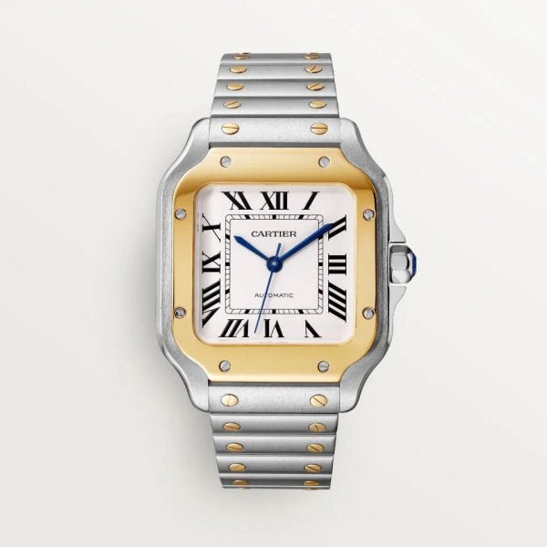 Cartier Santos Bicolore Or & Acier – Édition Premium Haute Qualité Moteur Miyota 4A