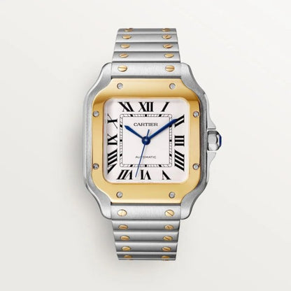 Cartier Santos Bicolore Or & Acier – Édition Premium Haute Qualité Moteur Miyota 4A
