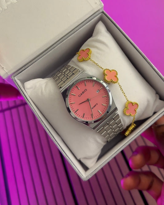 Montre Casio Avec Bracelet – MTP-B145D-3AVDF – Bracelet en Acier Inoxydable – Affichage analogique – Résistant à l’eau