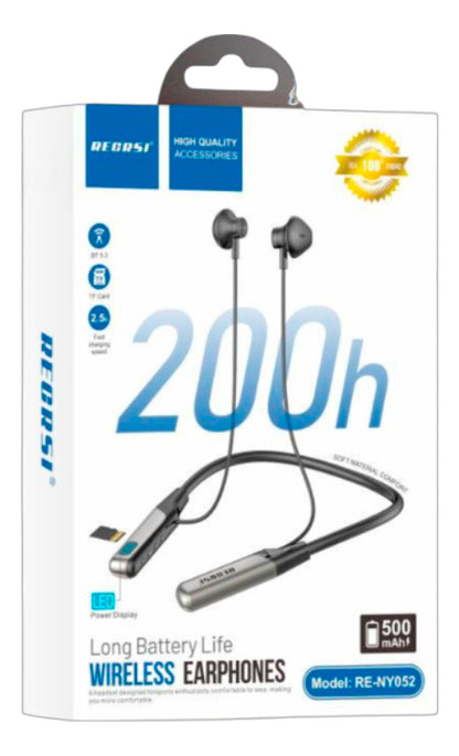 Recrsi ecouteur tour de cou sans fil Bluetooth 200h